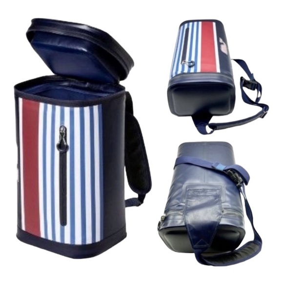 NWOT Limited Edition Vineyard Vines x Target Navy Padded Shoulder Sling Cooler - Picture 3 of 16